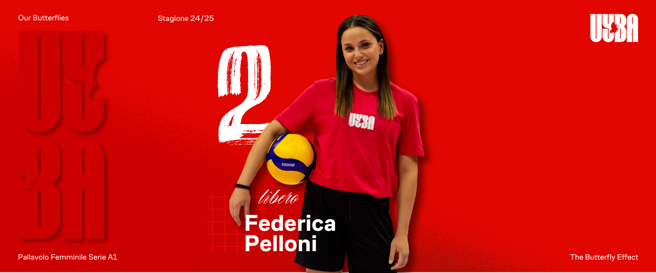 Federica Pelloni è il nuovo libero della UYBA: “Elettrizzata dall’idea di scendere in campo”