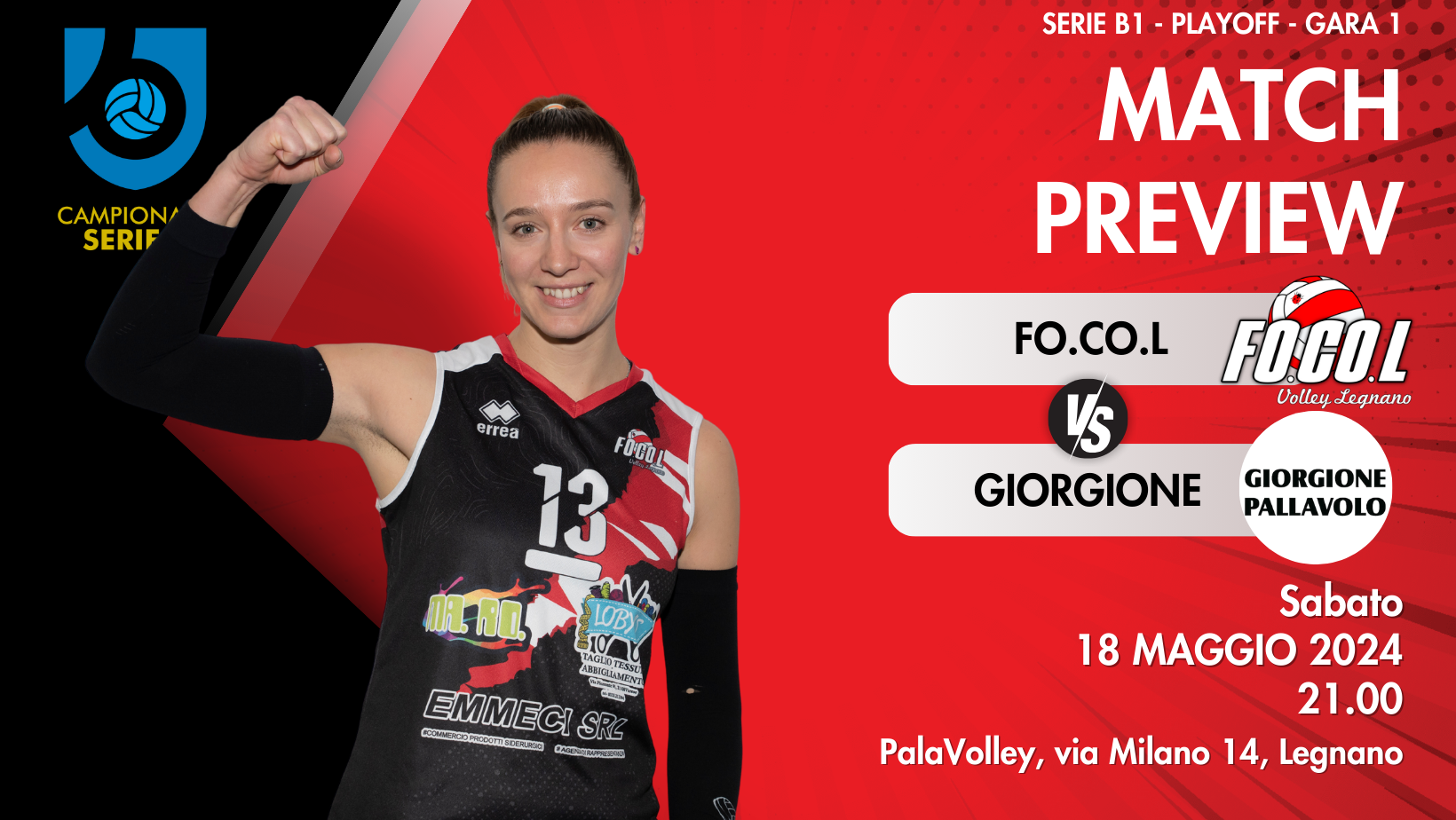 FoCoL – Sale la febbre playoff: a Legnano arriva Giorgione per Gara1