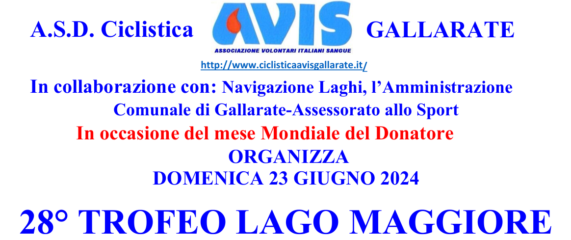 28^ edizione del Trofeo Lago Maggiore: 110km all’insegna di beneficienza e condivisione