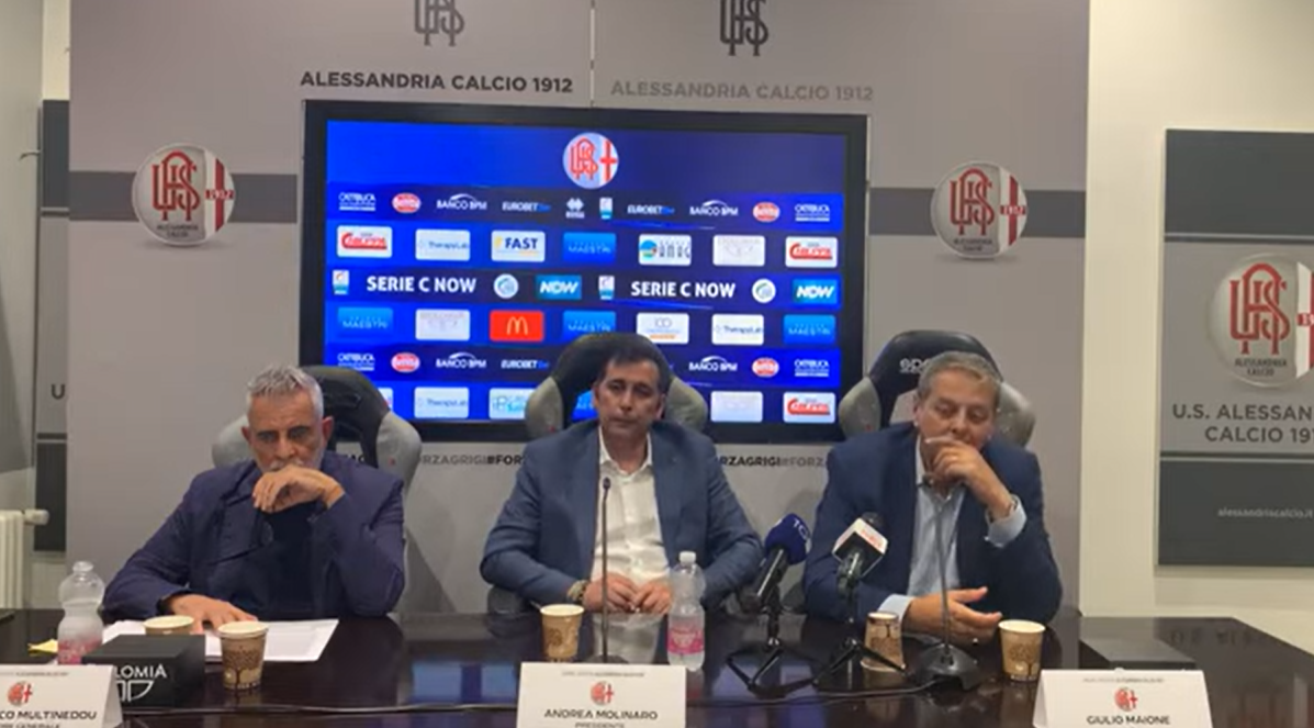 Molinaro ufficializza: “L’Alessandria Calcio è viva e vogliamo rilanciarla. Avremo lo stadio”
