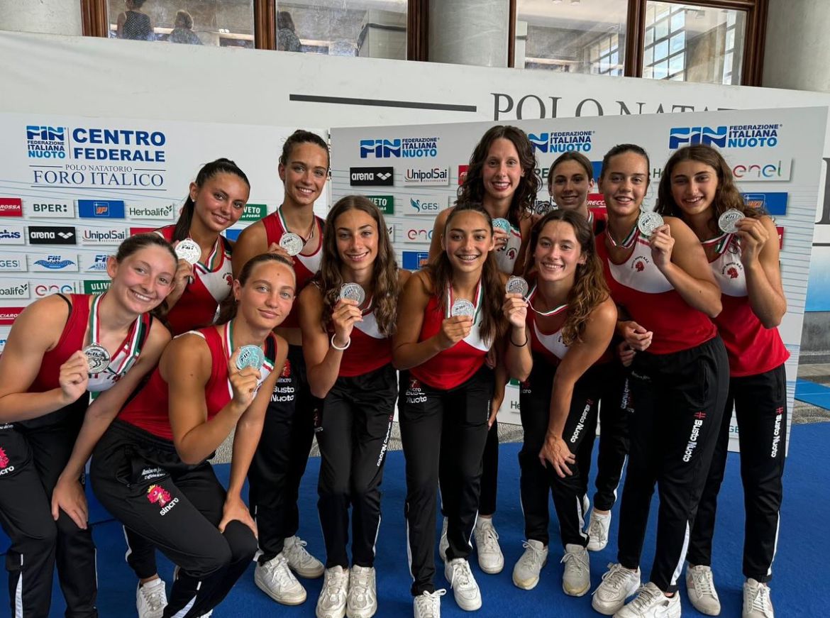 Campionato Assoluto Estivo: Busto Nuoto Sincro d’argento con la squadra