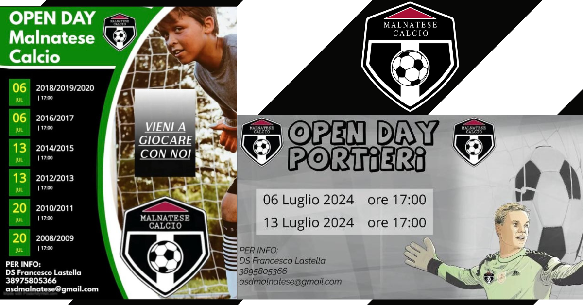 Welcome back Malnatese! Maresca in panchina, Bernasconi: “Tanta fiducia, niente proclami”. Sabato via agli Open Day