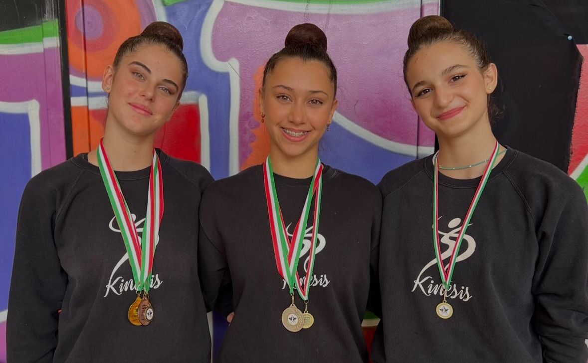 Incetta di medaglie per la Kinesis al Campionato Regionale Gold di Ginnastica Ritmica