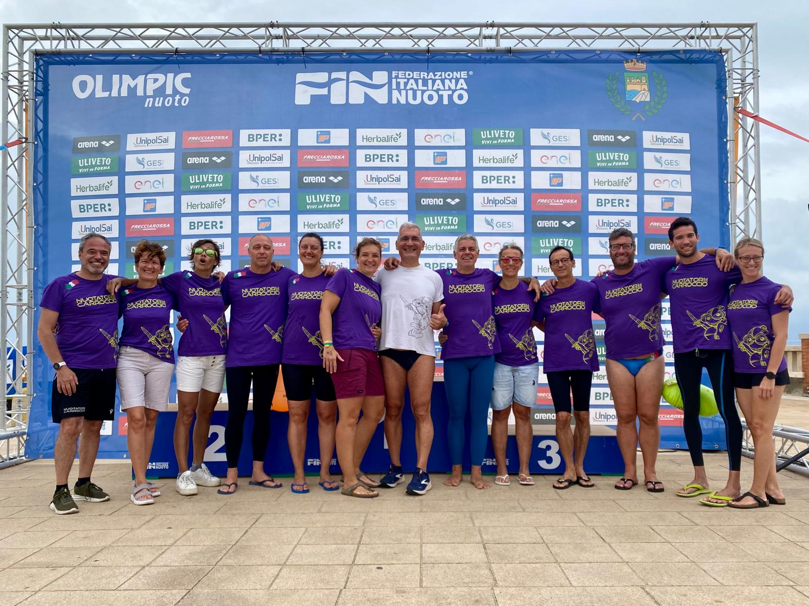 Nuotatori del Carroccio ai Campionati Italiani Master Nuoto di Fondo. Stagione in vasca pronta a ripartire