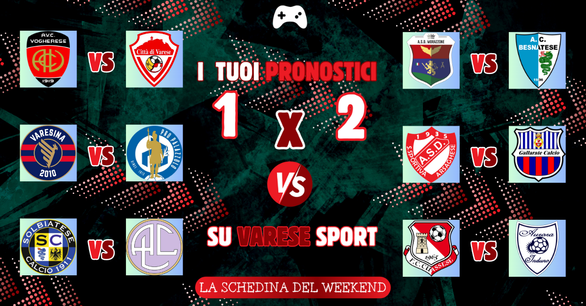 I tuoi pronostici – Varese, Varesina e Solbiatese avanti tutta. Più equilibrio nelle altre categorie