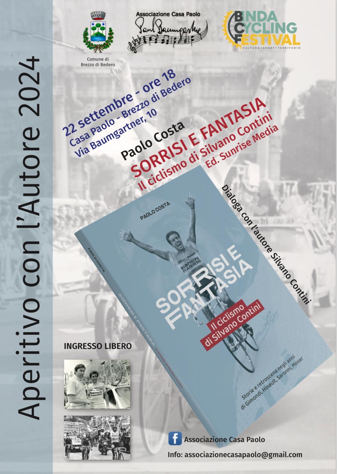 A Casa Paolo di Brezzo di Bedero il secondo incontro del Binda Cycling Festival con il Ciclismo di Silvano Contini