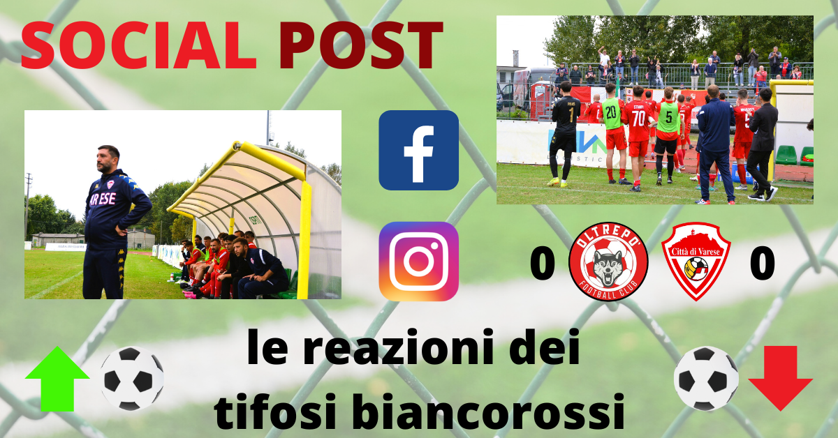 I social post Oltrepò-Varese: “Troppa presunzione, difesa da rivedere. Ripartire immediatamente”