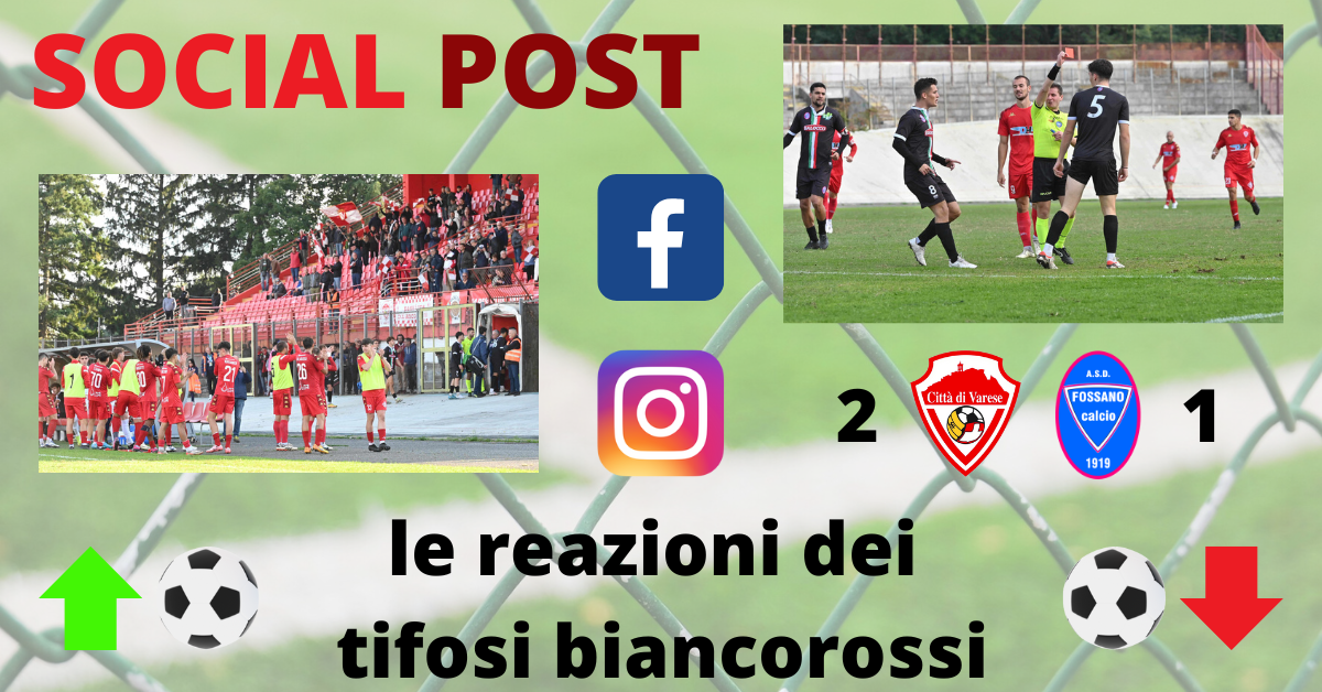 I social post Varese-Fossano: “Rischiamo troppo, ma conta solo vincere. Fare gruppo il segreto del successo”