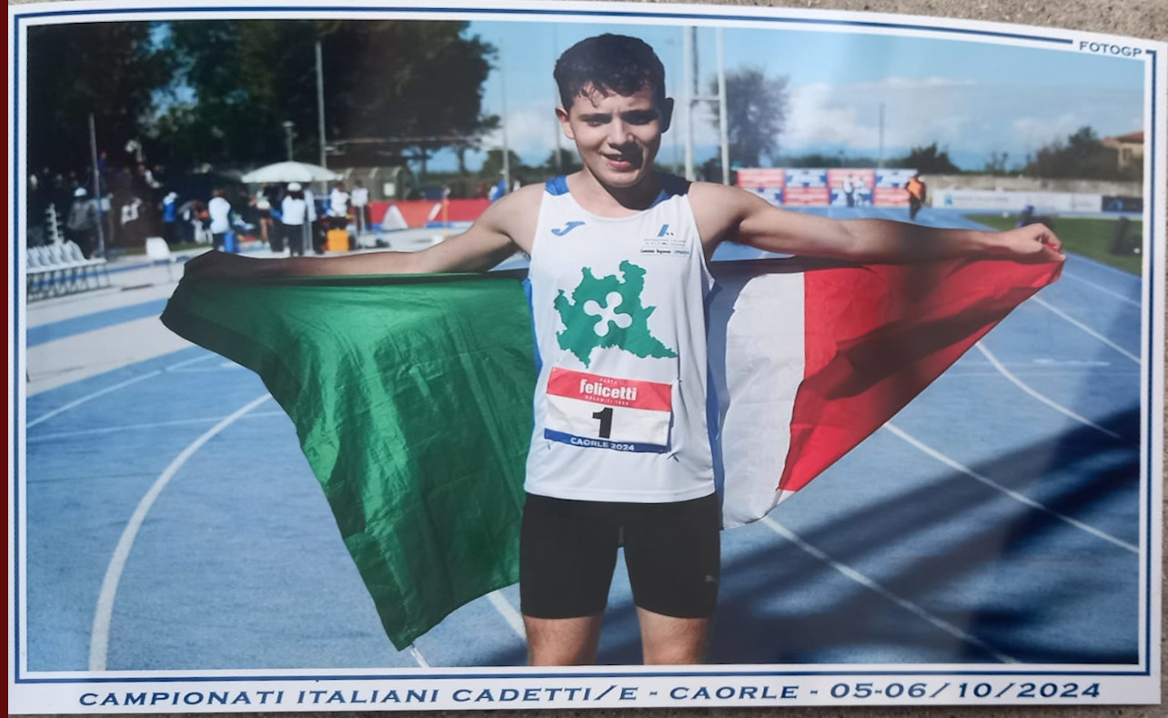 Mattia Martin è campione d’Italia U16 nei 1000 metri