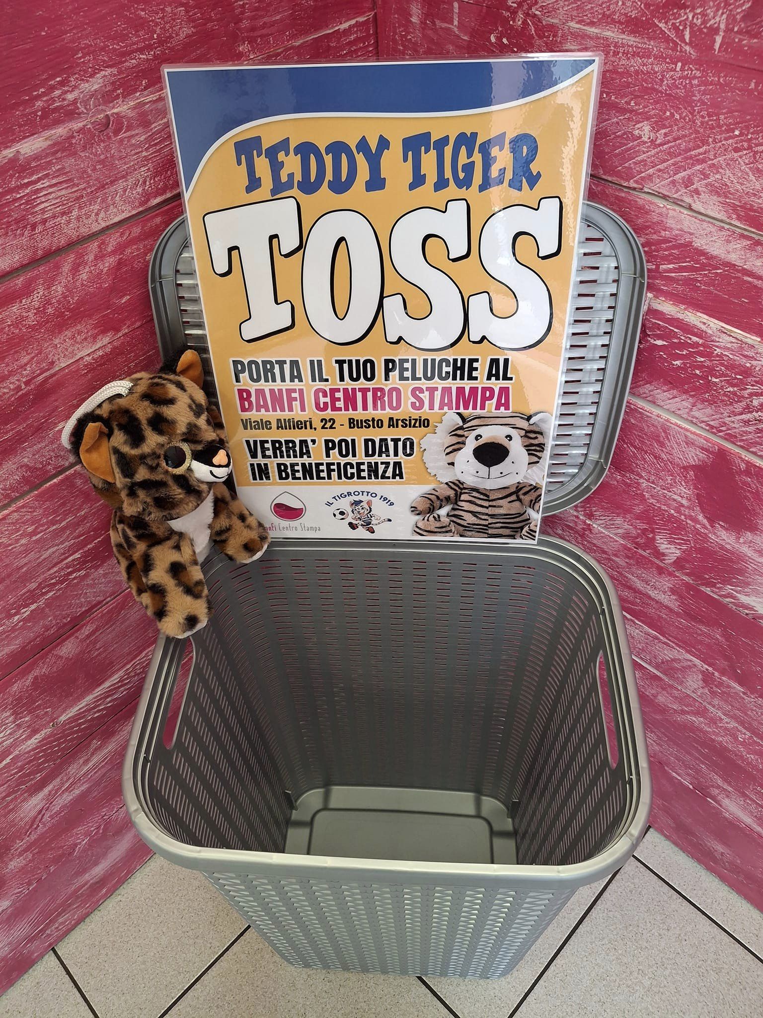 Il Tigrotto 1919 lancia il Teddy Tiger Toss: peluche per la Pediatria dell’Ospedale di Busto Arsizio