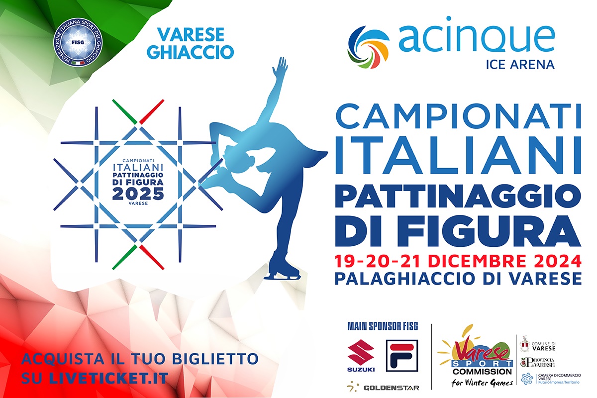 Varese capitale del Pattinaggio: arrivano i Campionati Nazionali Assoluti Artistici