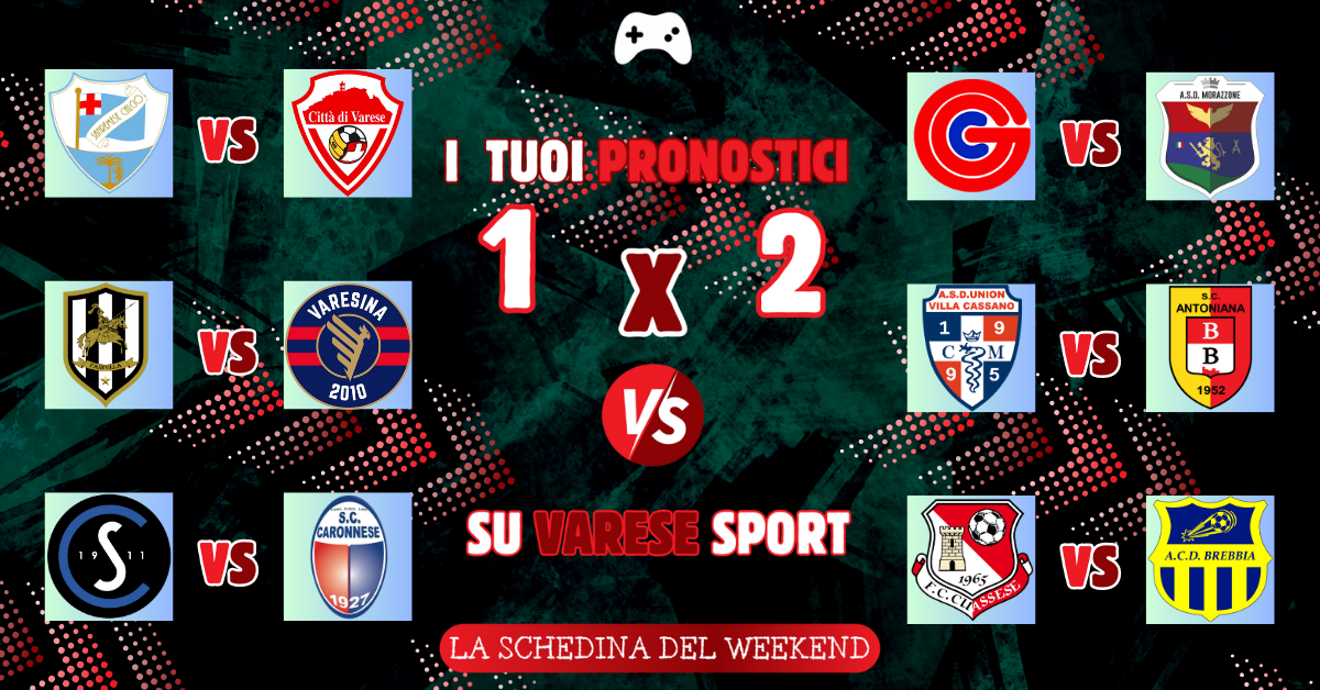 I tuoi pronostici – Il Brebbia scappa, Solbiatese pronta a risorgere. Vittorie in vista per Morazzone e Cassano