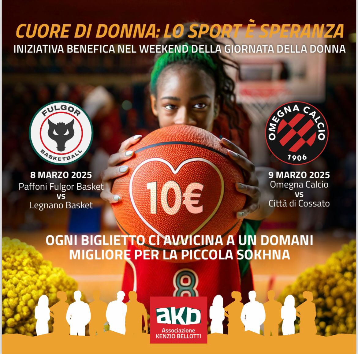 A Omegna basket e calcio uniti per beneficienza: due partite con 10 euro