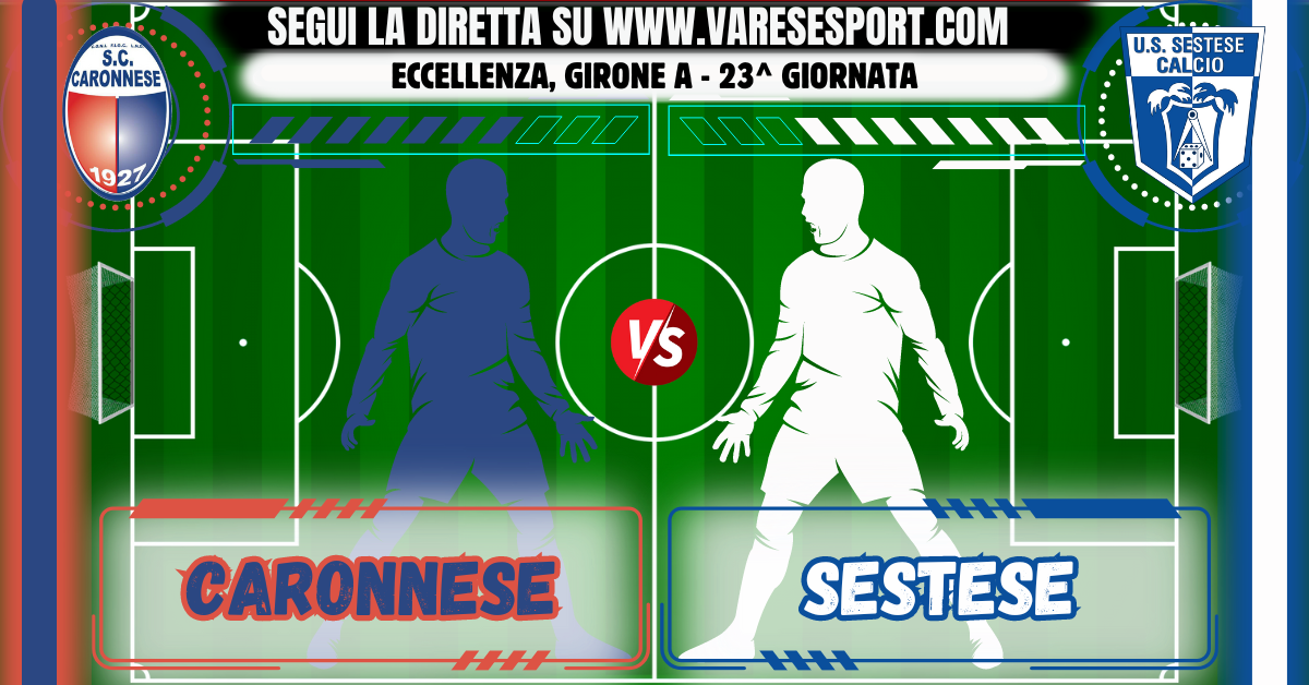 Caronnese-Sestese diretta testuale