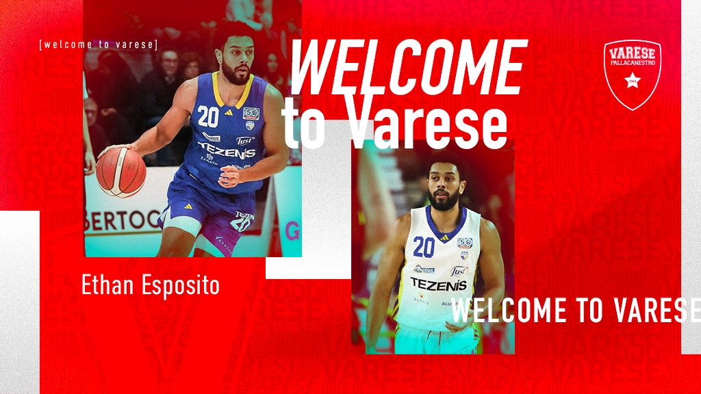 Ufficiale: Esposito è un nuovo giocatore della Pallacanestro Varese. Virginio verso Verona