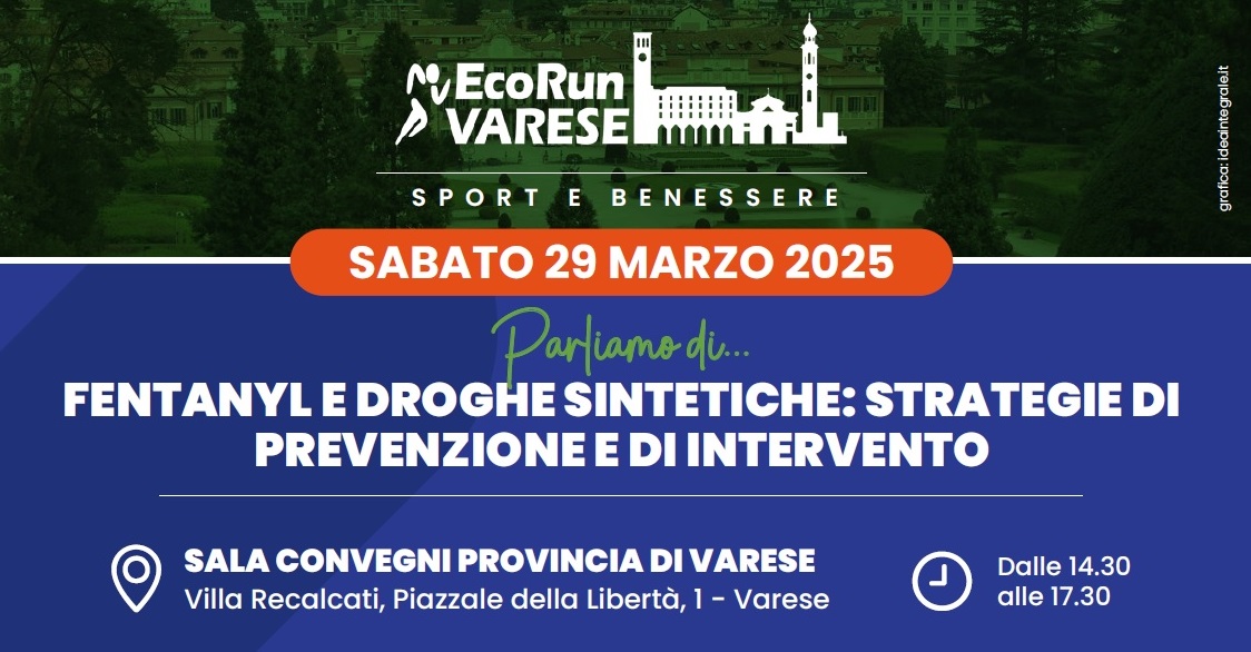 Droghe sintetiche: rischi e strategie di prevenzioni. L’EcoRun Varese corre al fianco della sensibilizzazione