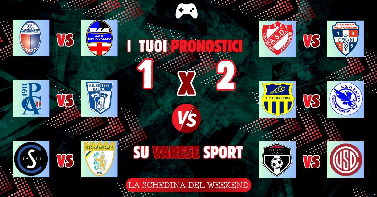 I tuoi pronostici – Brebbia e Malnatese pronte alla festa. Eccellenza: per il trio di testa l’Ispra è il pericolo numero uno