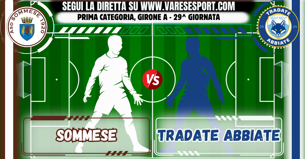 Sommese-Tradate Abbiate diretta testuale