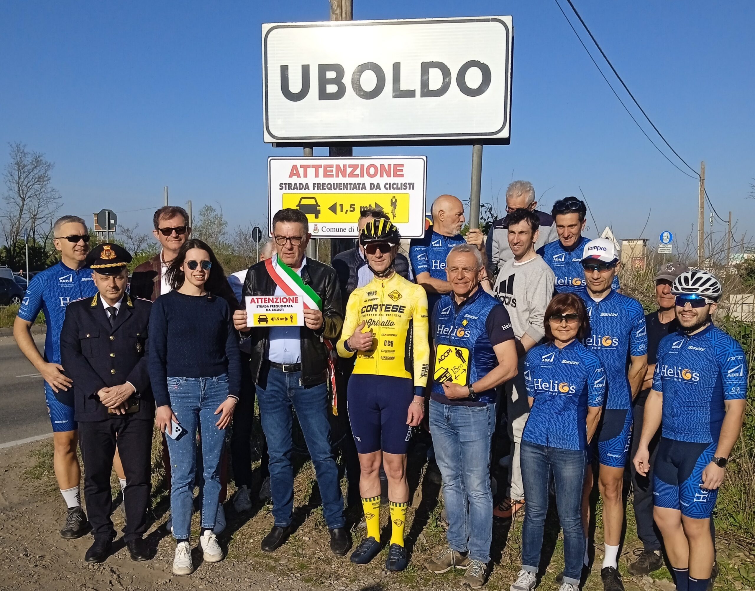 Cartelli “Salva Ciclisti” a Uboldo, città bike friendly