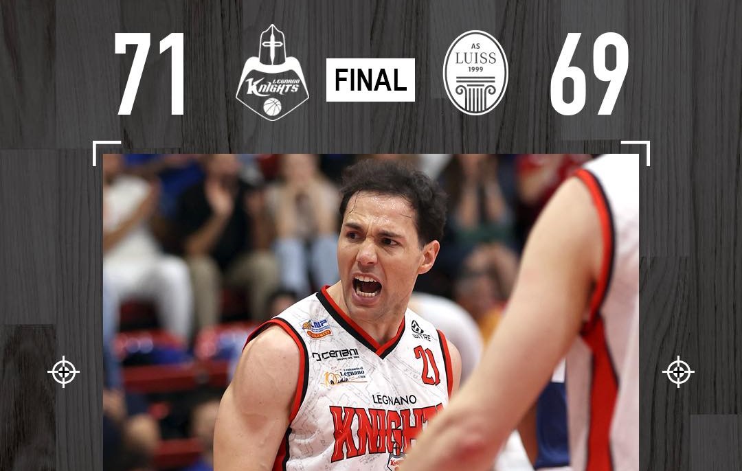 Playoff B Nazionale – Legnano suda in gara1 ma piega la Luiss Roma 71-69