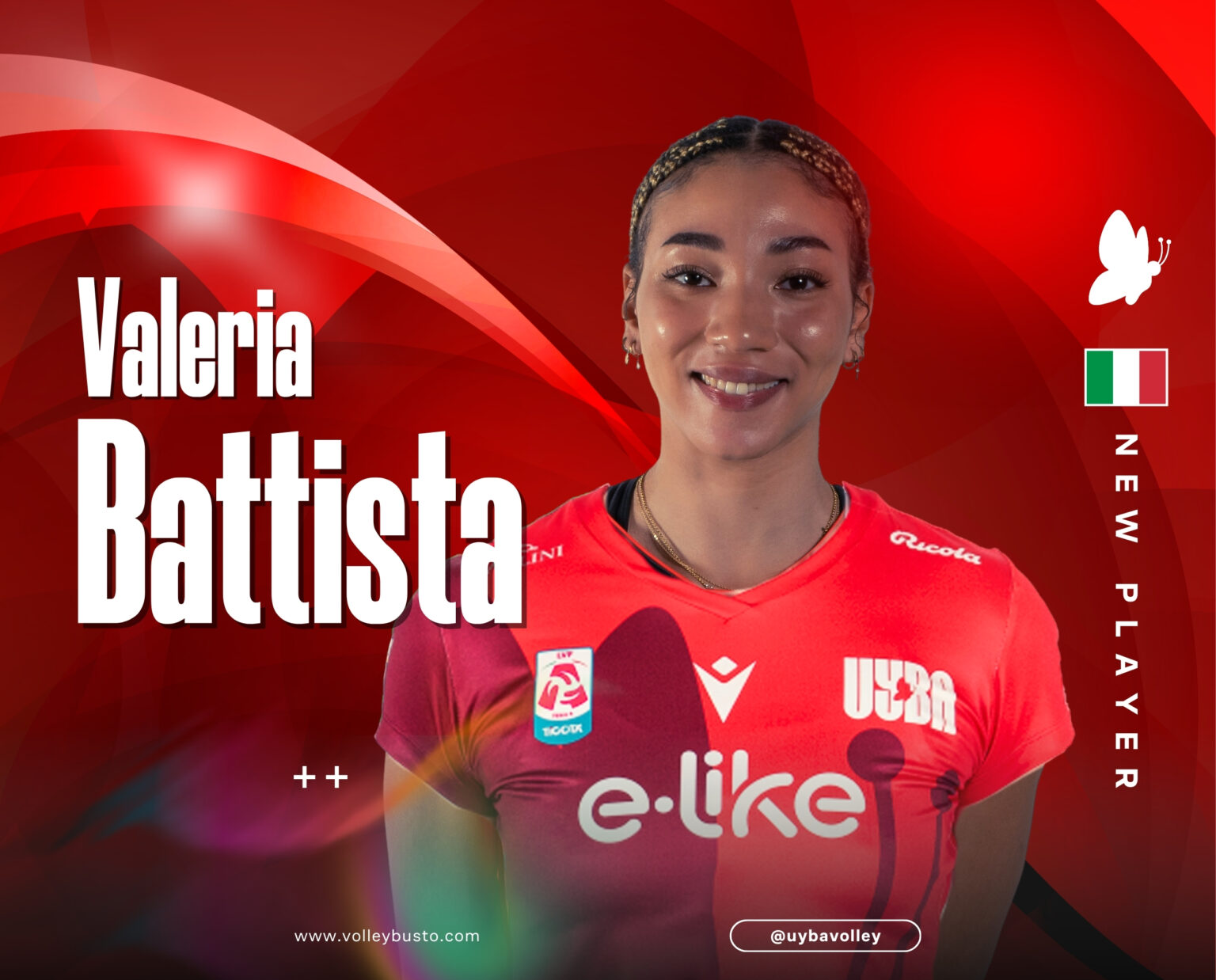 Valeria Battista alla UYBA: un altro grande ritorno “a casa” per le farfalle