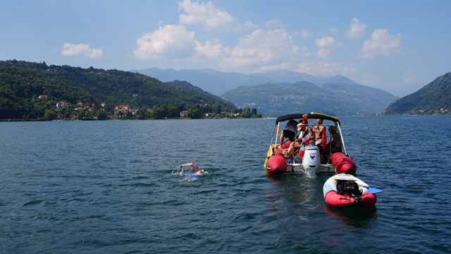 Neil Gilson Traversata lago Ceresio
