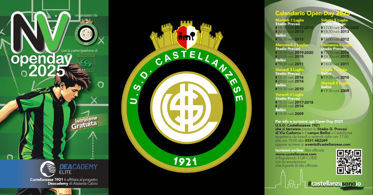 NV Open Day time! Una settimana di fuoco con la Castellanzese