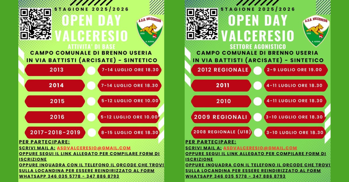 Open Day Valceresio
