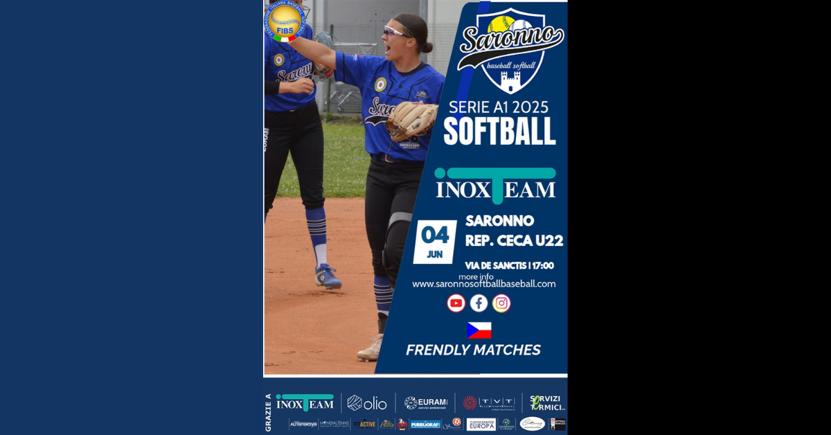 Amichevole di lusso per il Saronno Softball contro l’U22 della Repubblica Ceca