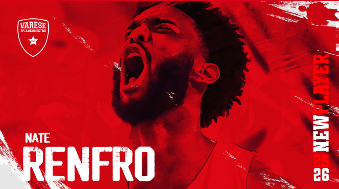Pallacanestro Varese – Ufficiale: Nate Renfro é il nuovo centro