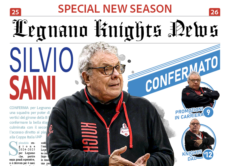Silvio Saini ed i Legnano Knights: un’amore che va avanti da 13 anni