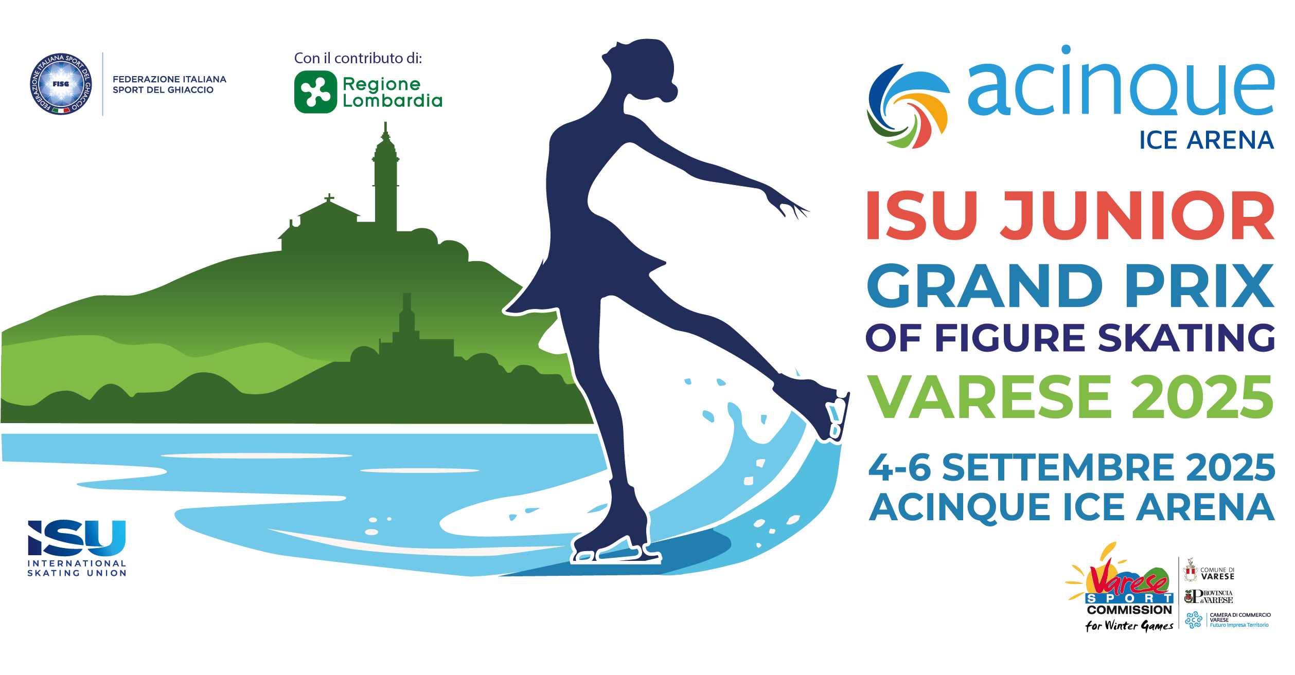 Varese capitale del pattinaggio artistico: dal 3 al 6 settembre l’ISU Junior Gran Prix