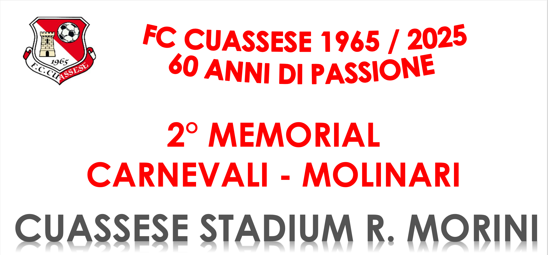 Domenica di emozioni in casa Cuassese: il 24 agosto torna il Memorial Carnevali-Molinari