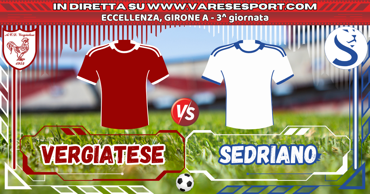 Diretta testuale Vergiatese – Sedriano