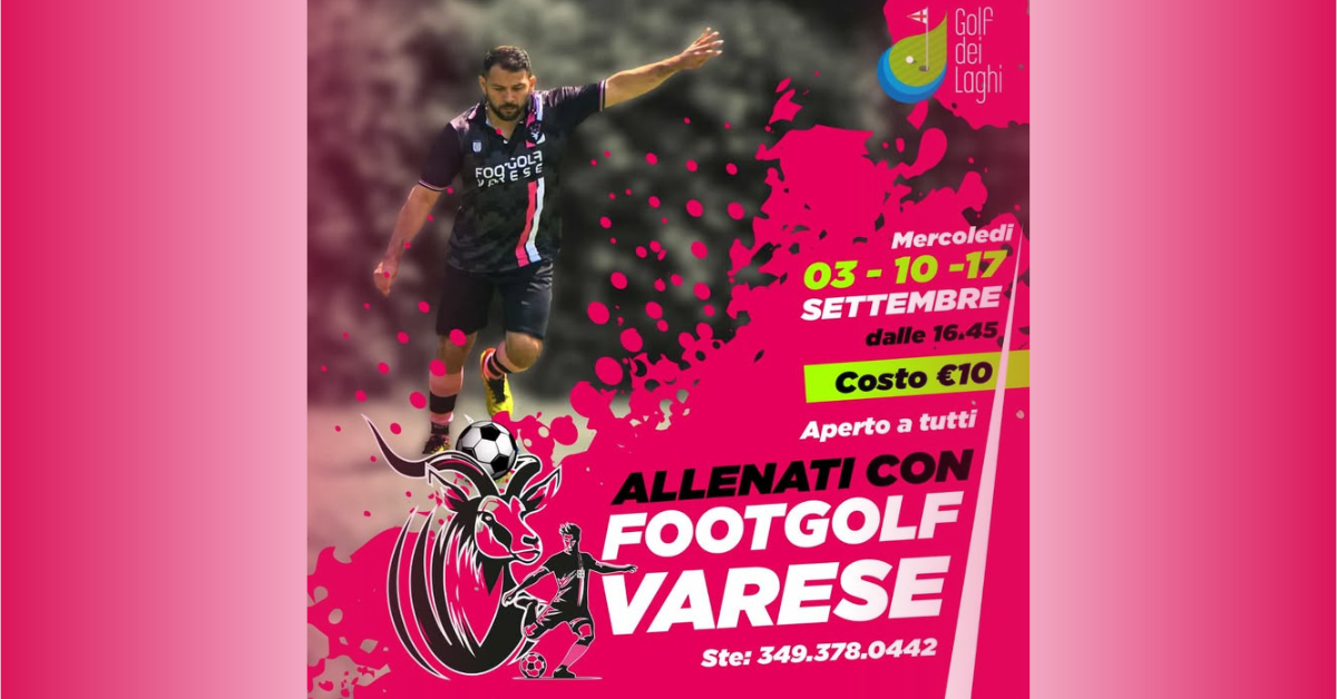 Triplice appuntamento con Footgolf Varese. Si parte mercoledì, Rolli: “Aperti a tutti per un’attività diversa dal solito”