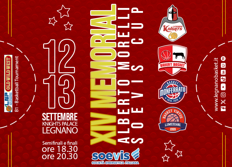 14° Memorial Morelli: Legnano Basket in campo per il tradizionale torneo pre-season
