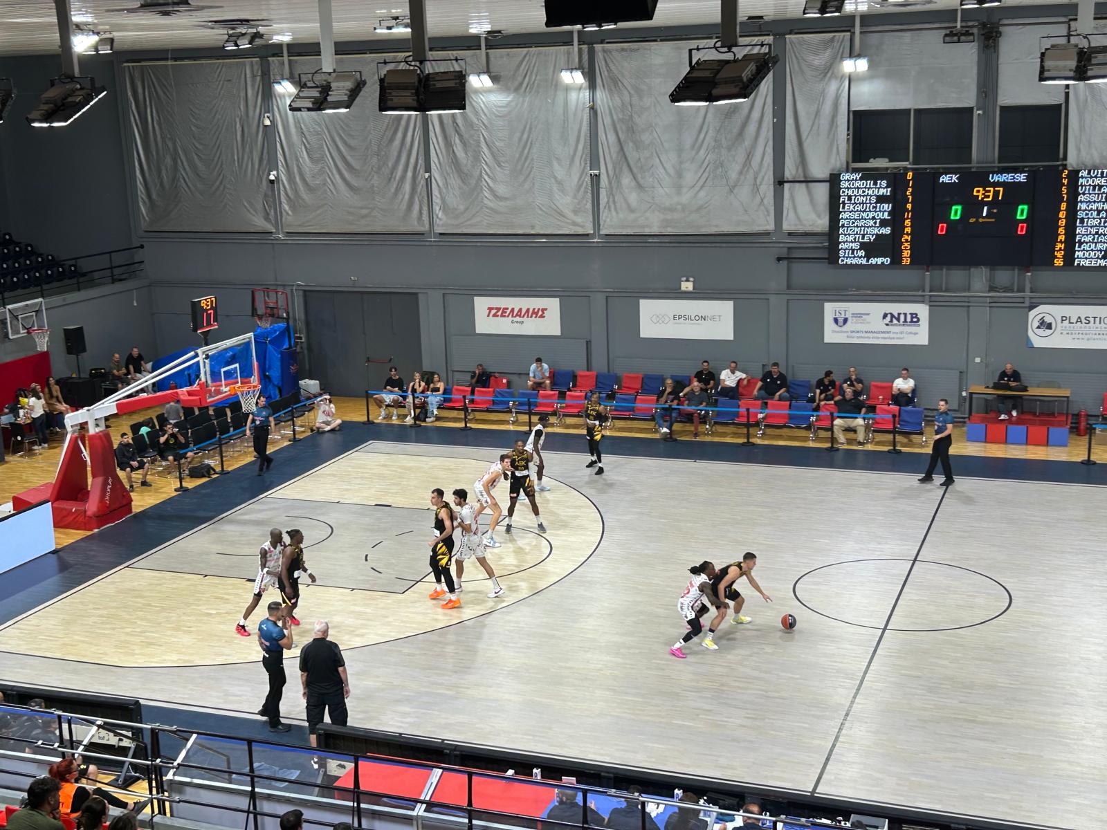 Pallacanestro Varese, con l’AEK Atene sconfitta onorevole: 105-98
