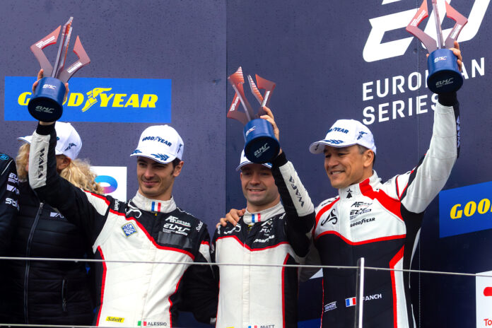 Rovera Vaxiviere Perrodo podium Silverstone Elms2025