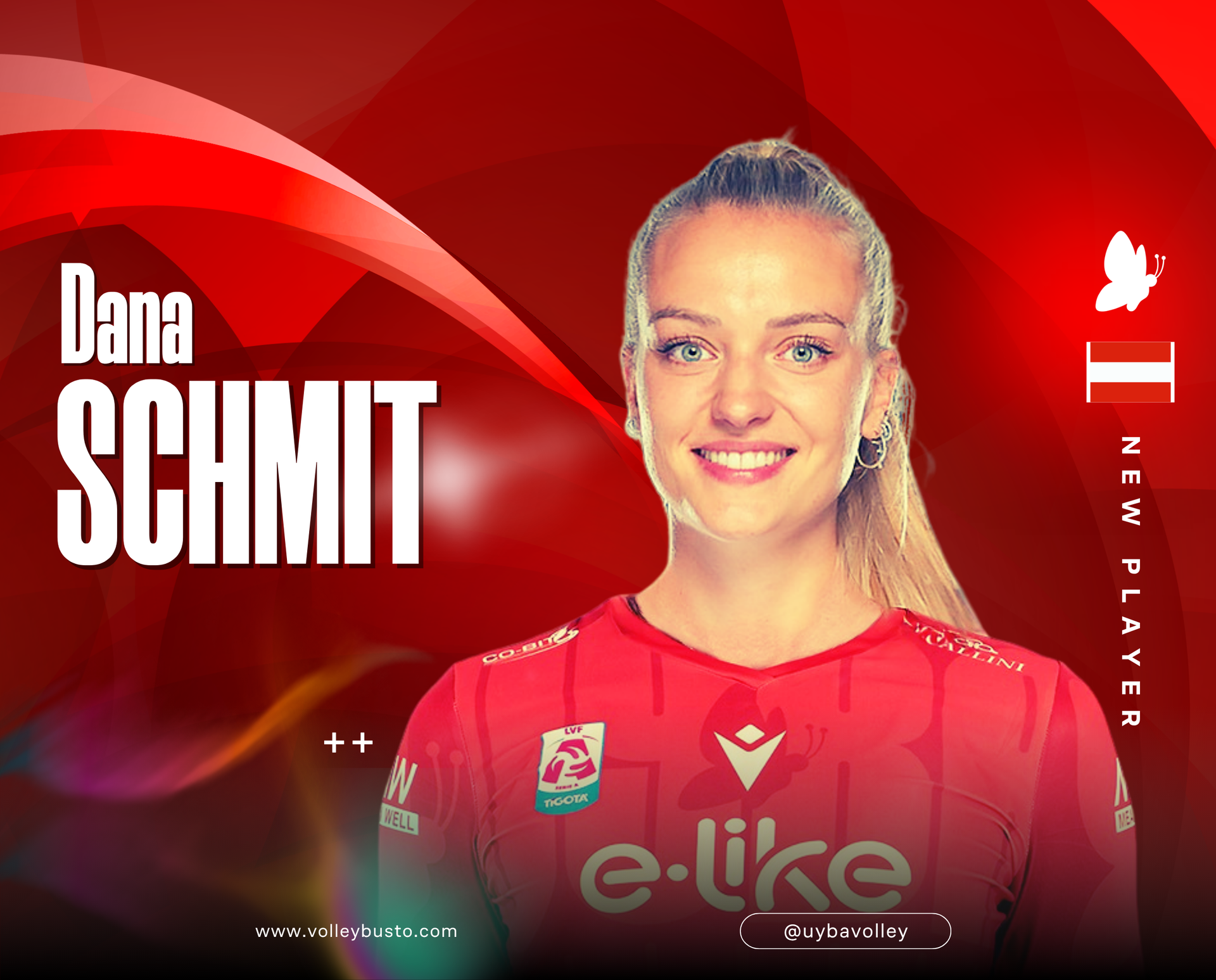 La UYBA accoglie la palleggiatrice Dana Schmit in regia: “Pronta a dare il massimo”