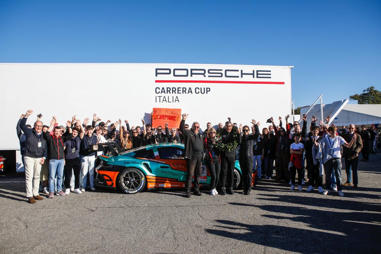 Porsche Carrera Cup – Alberto De Amicis garanzia di vittoria: la Michelin Cup parla romano. Festa Ebimotors