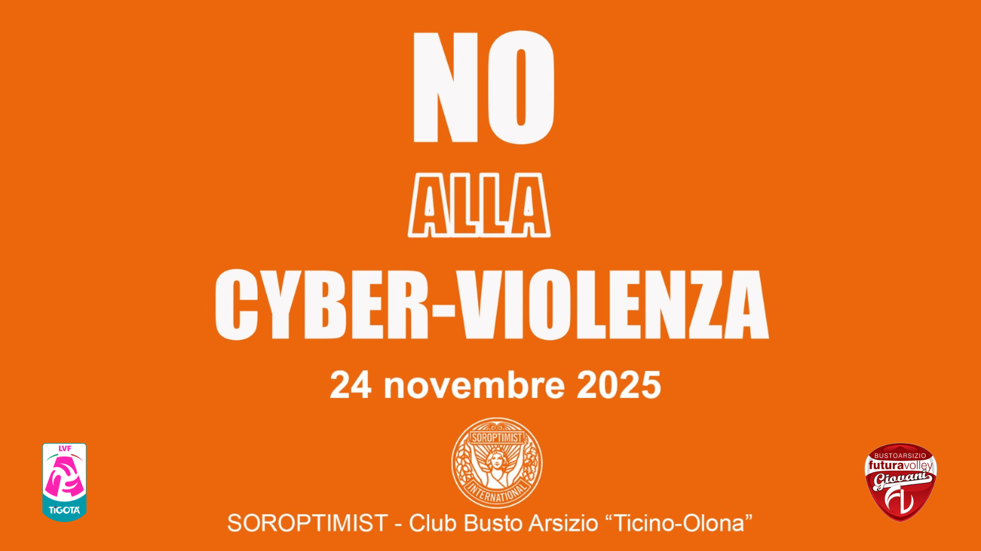 Futura Volley e Soroptimist unite: “Orange the World” per dire NO alla violenza sulle donne