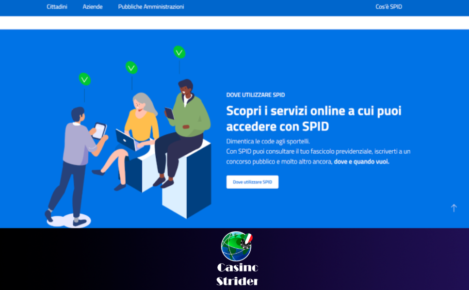 SPID nei casinò online per italiani: registrazione e bonus
