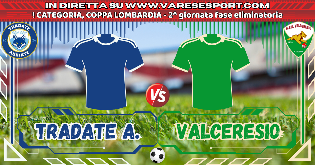 Tradate Abbiate-Valceresio diretta testuale