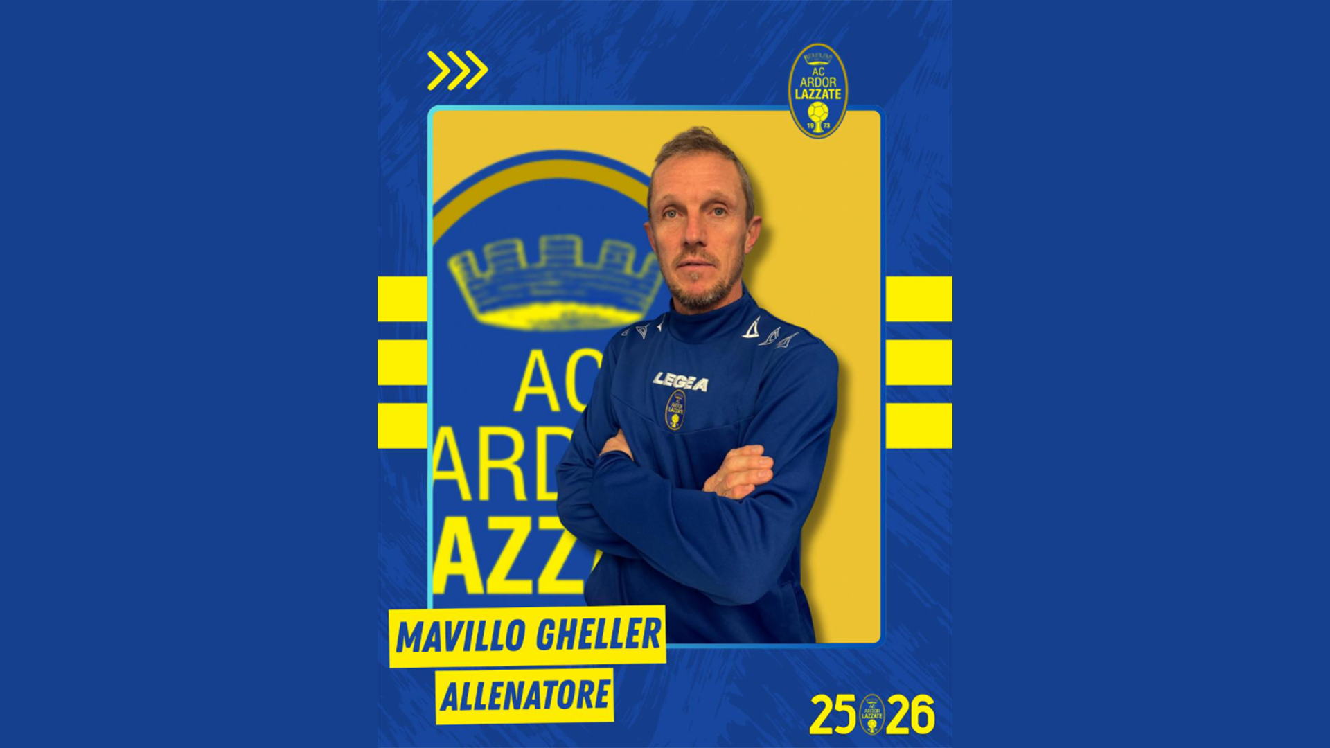 Mavillo Gheller nuovo mister dell’Ardor Lazzate