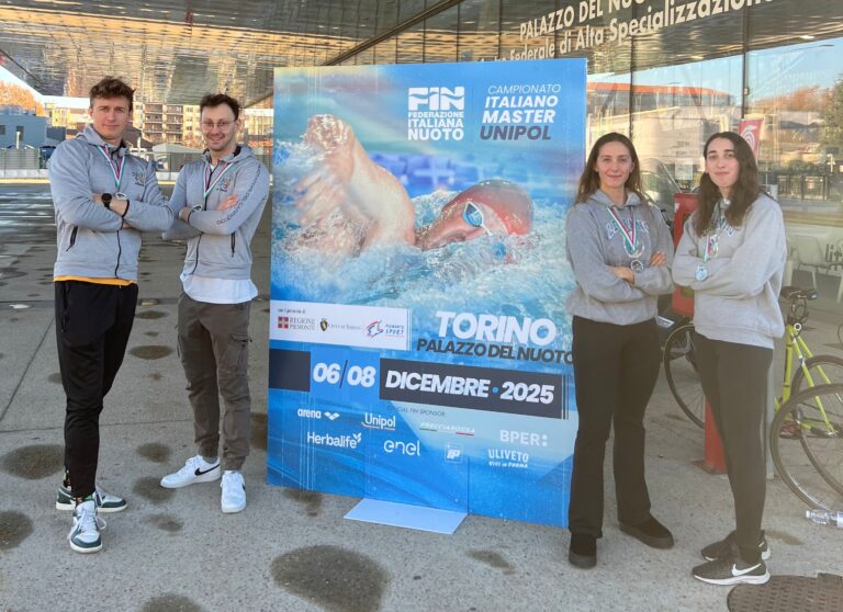 Grande prova dei Nuotatori del Carroccio ai Campionati Italiani UNIPOL di Torino
