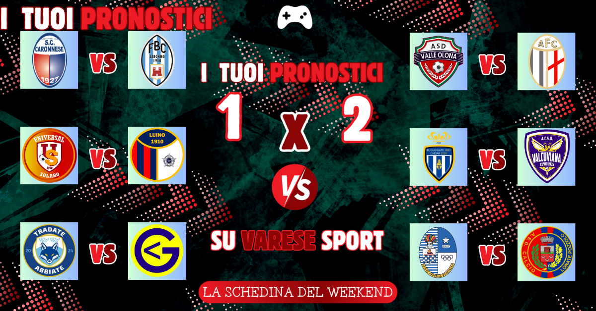 La schedina del weekend – Gorla Minore, Folgore Legnano e Lonate Pozzolo in contropiede