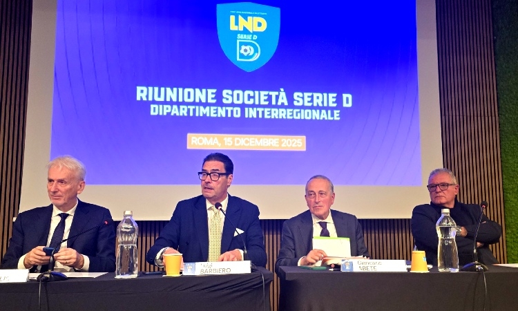 Giancarlo Abete: “La Serie D rivendica un ruolo centrale”. Club riuniti a Roma per il futuro della categoria