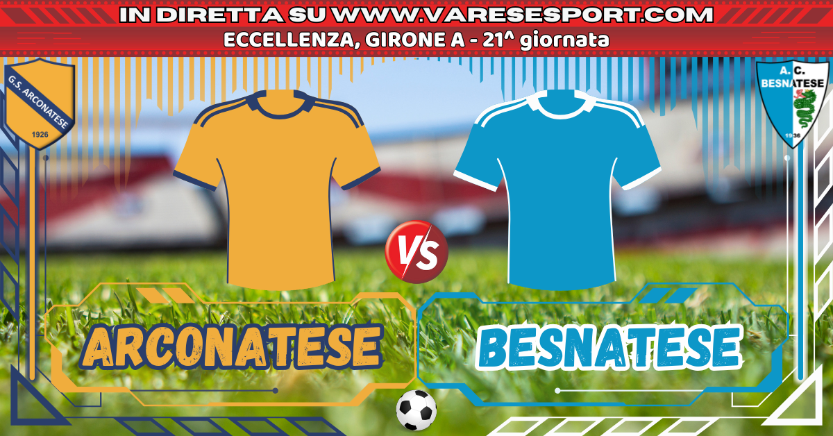 Arconatese-Besnatese diretta testuale