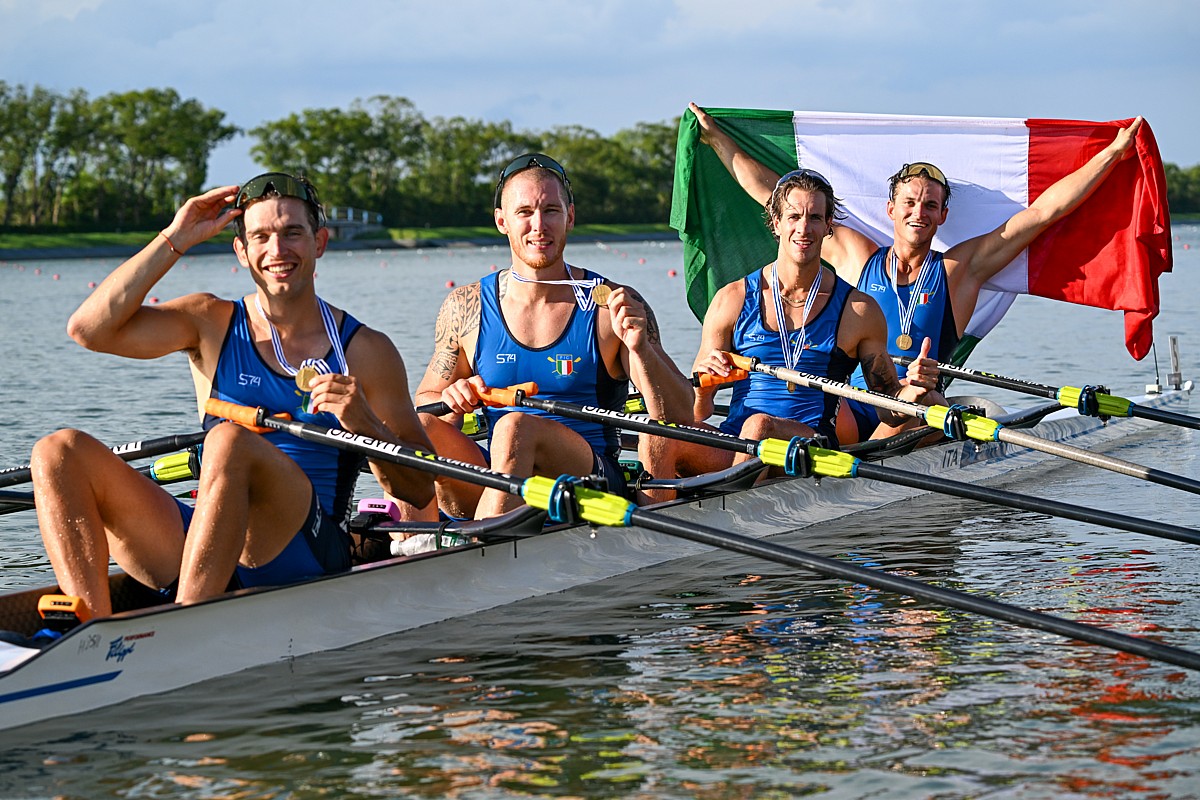 Canottaggio – A Losanna World Rowing incorona il quattro di coppia dell’Italia miglior equipaggio mondiale maschile del 2025