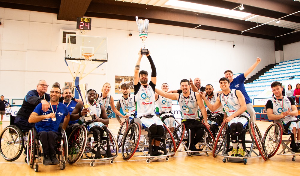 Basket in carrozzina, La DECO Amicacci Abruzzo vince la Coppa Italia 2026